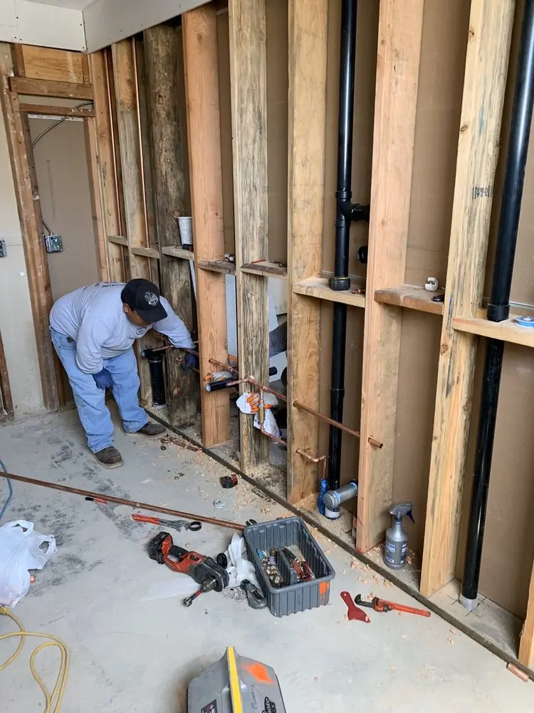 Commercial rough-in plumbing for Water Heater Replacement in Santa Rita Ranch